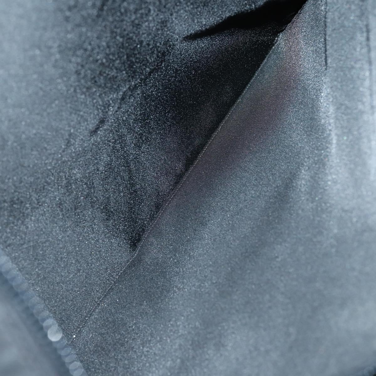 PRADA Travel bag Bag Nylon Black Silver Auth 144511