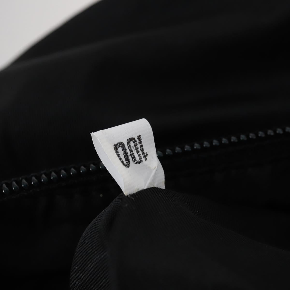 PRADA Travel bag Bag Nylon Black Silver Auth 144511