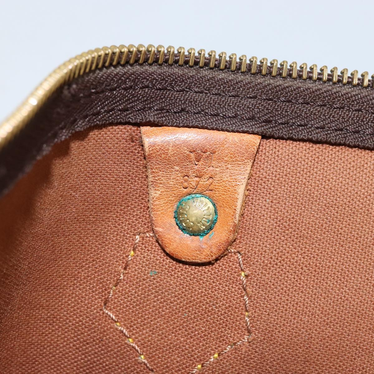 LOUIS VUITTON Monogram Speedy 35 Hand Bag M41524 LV Auth 144514