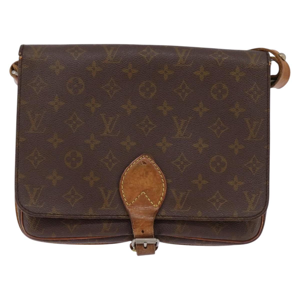 LOUIS VUITTON Monogram Cartouchiere GM Shoulder Bag Vintage M51252 Auth 144515