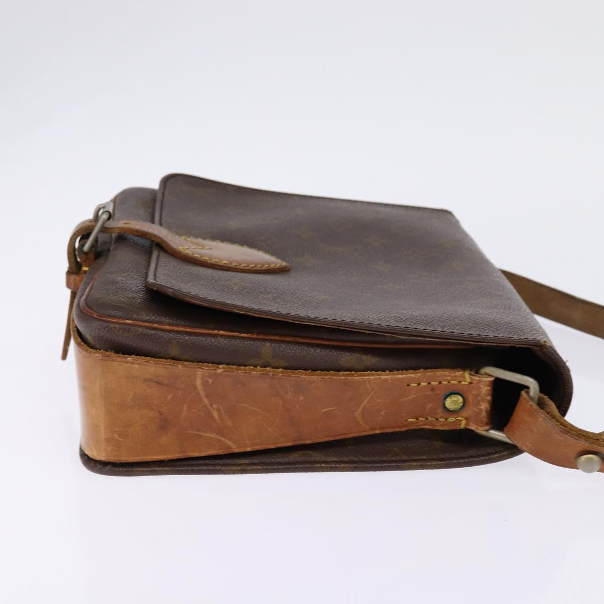 LOUIS VUITTON Monogram Cartouchiere GM Shoulder Bag Vintage M51252 Auth 144515