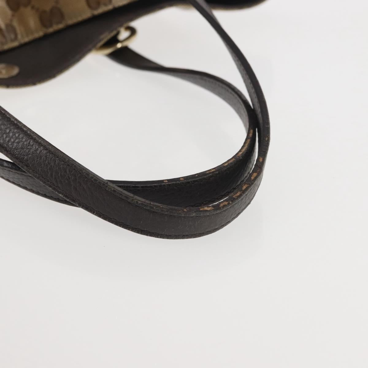 GUCCI GG Crystal Tote Bag Coated Canvas Outlet Beige Gold 353706 Auth 144529