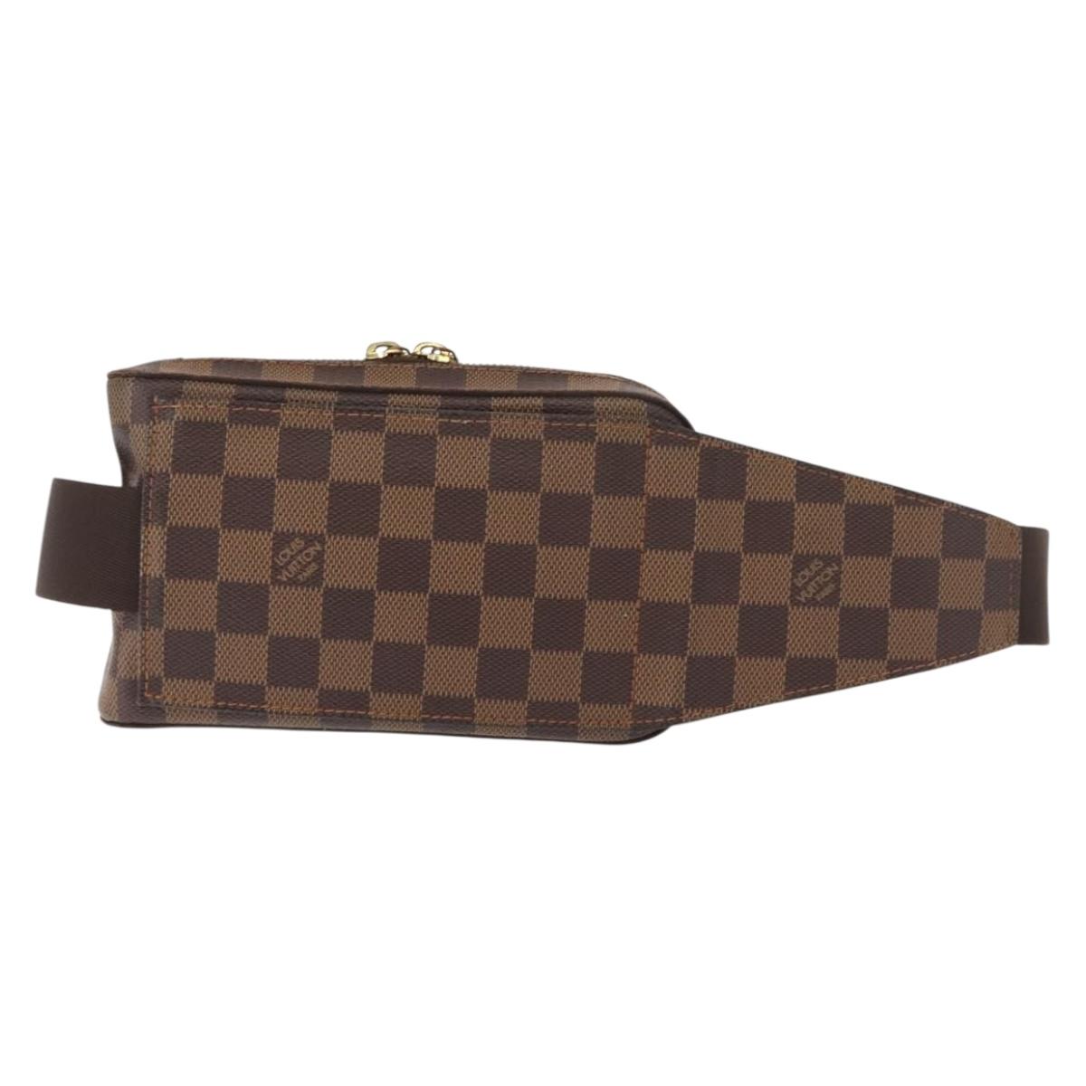 LOUIS VUITTON Damier Ebene Geronimos Shoulder Bag N51994 LV Auth 144535
