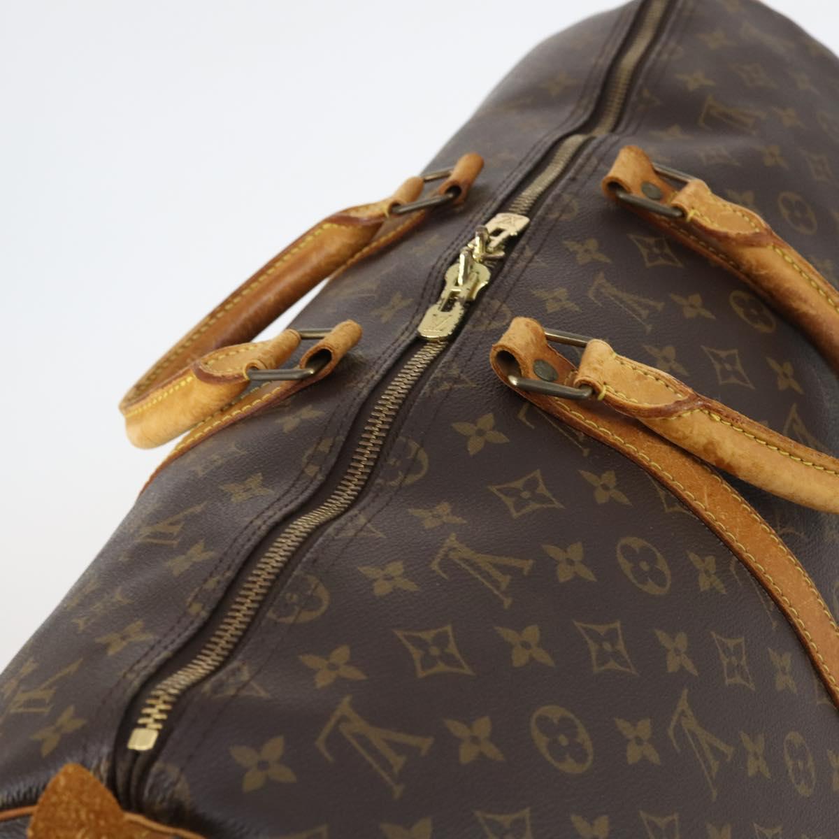 LOUIS VUITTON Monogram Keepall 55 Boston Bag M41424 LV Auth 144537