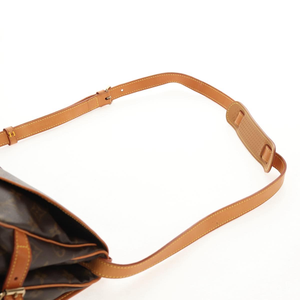 LOUIS VUITTON Monogram Saumur 30 Shoulder Bag M42256 LV Auth 144542V