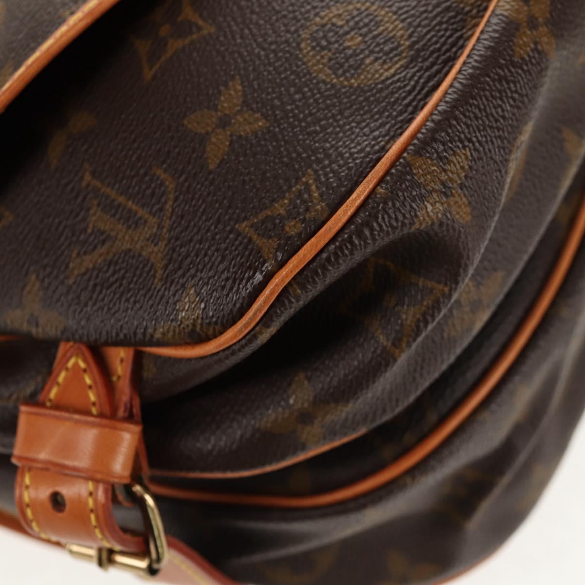 LOUIS VUITTON Monogram Saumur 30 Shoulder Bag M42256 LV Auth 144542V