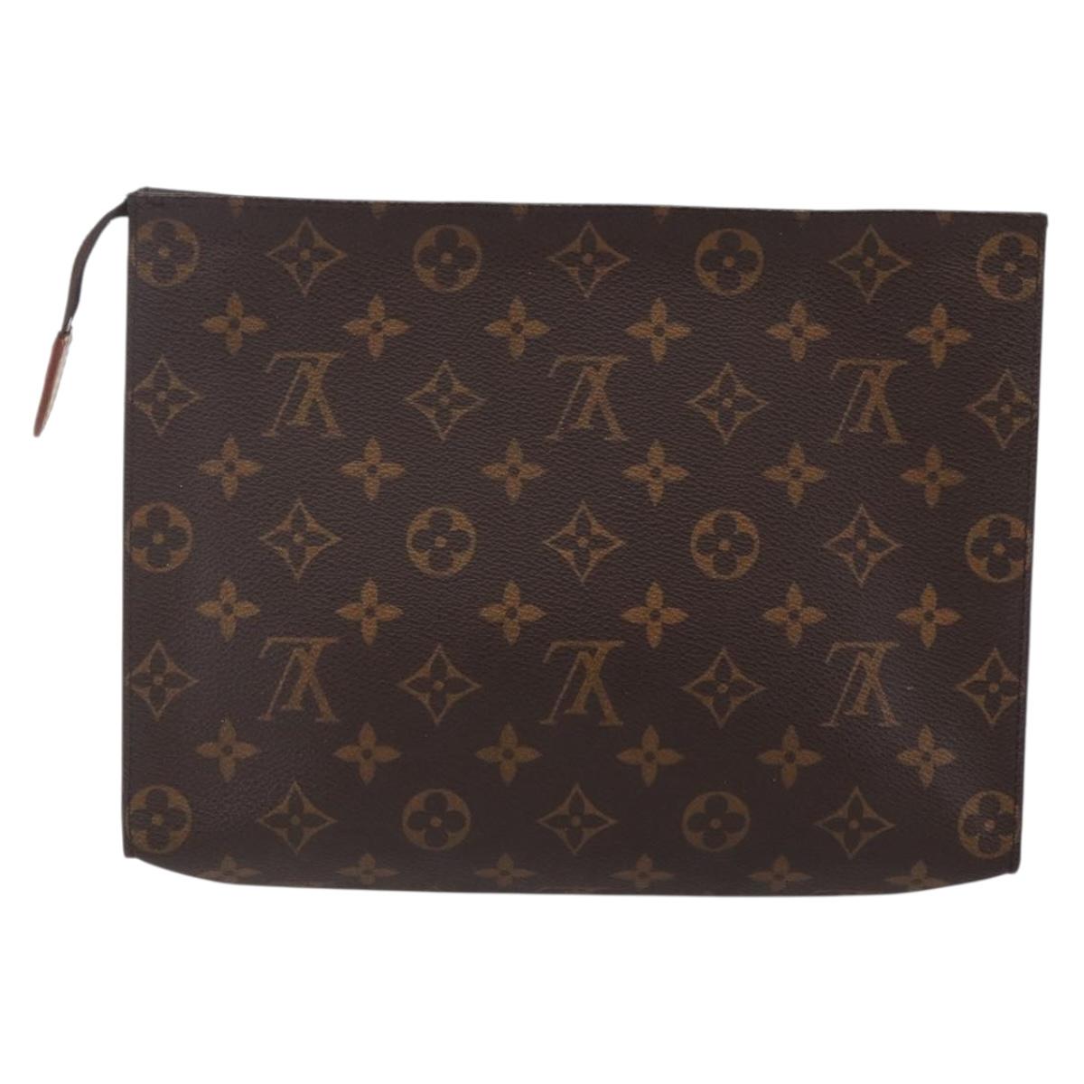 LOUIS VUITTON Monogram Poche Toilette 26 Pouch M47542 LV Auth 144548