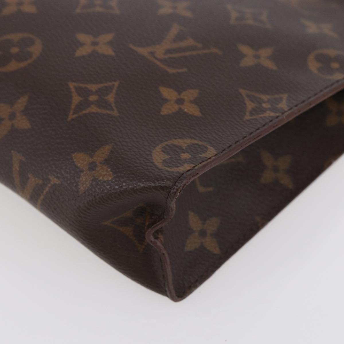 LOUIS VUITTON Monogram Poche Toilette 26 Pouch M47542 LV Auth 144548