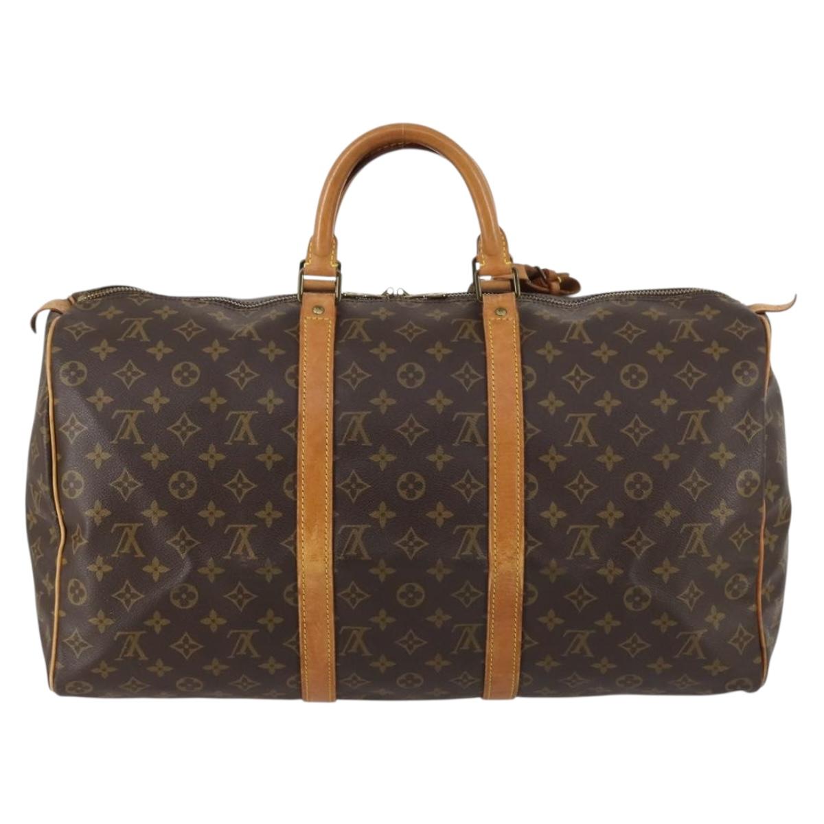 LOUIS VUITTON Monogram Keepall 50 Boston Bag M41426 LV Auth 144553