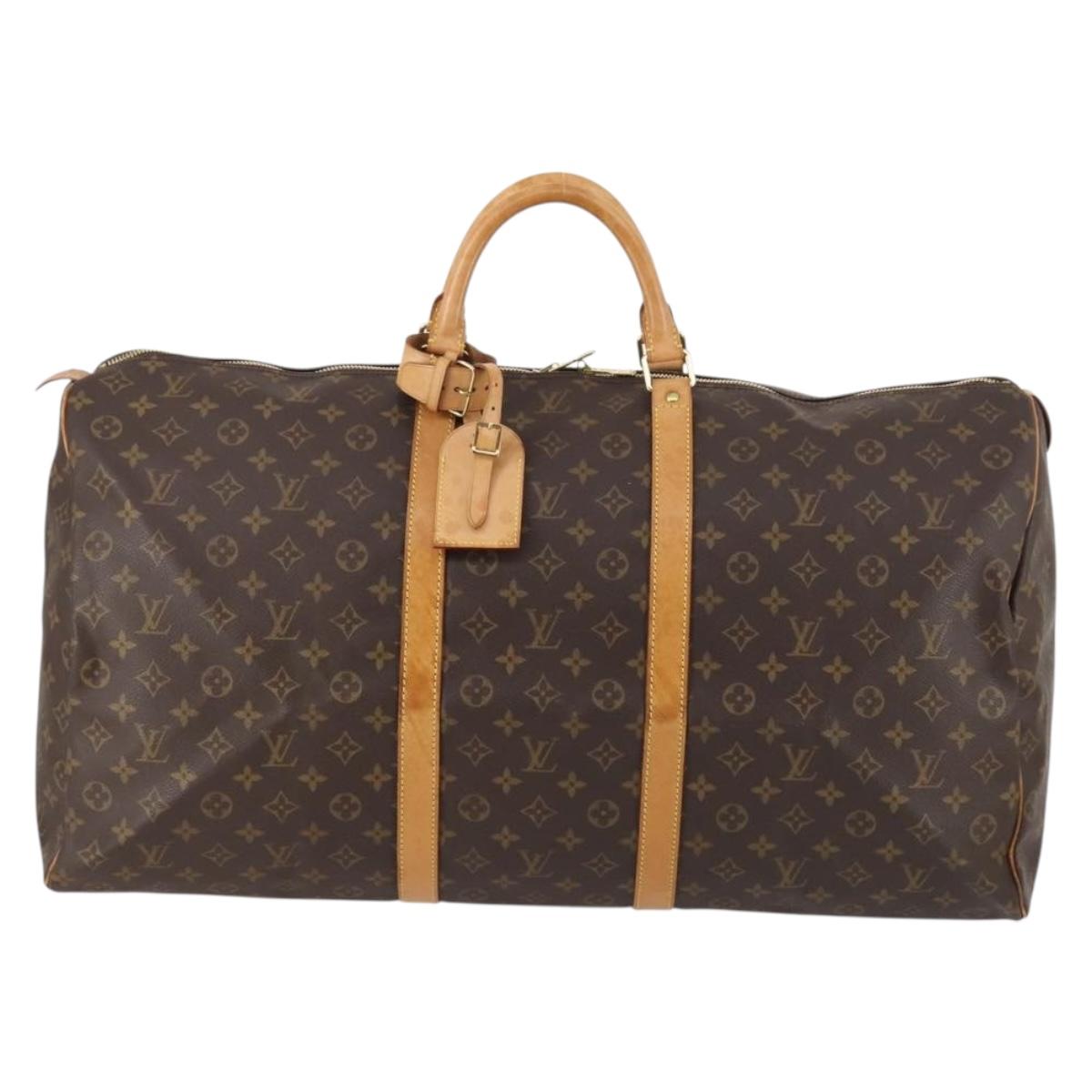 LOUIS VUITTON Monogram Keepall 60 Boston Bag M41422 LV Auth 144554