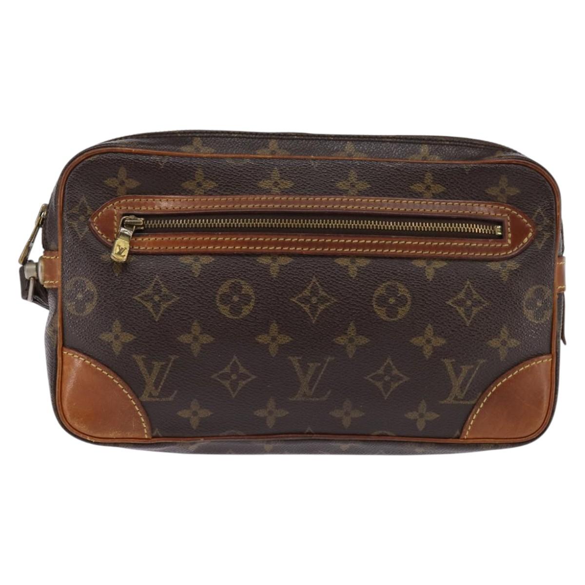 LOUIS VUITTON Monogram Marly Dragonne GM Clutch Bag M51825 LV Auth 144555