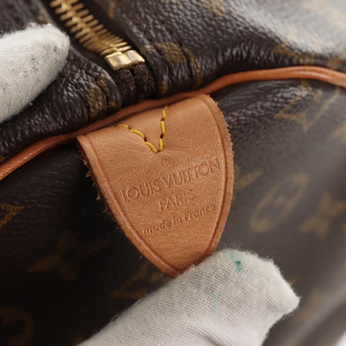 LOUIS VUITTON Monogram Keepall 55 Boston Bag M41424 LV Auth 144559V