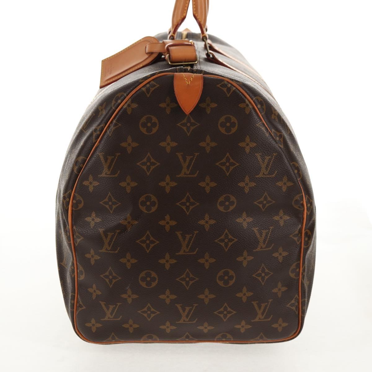 LOUIS VUITTON Monogram Keepall 55 Boston Bag M41424 LV Auth 144559V
