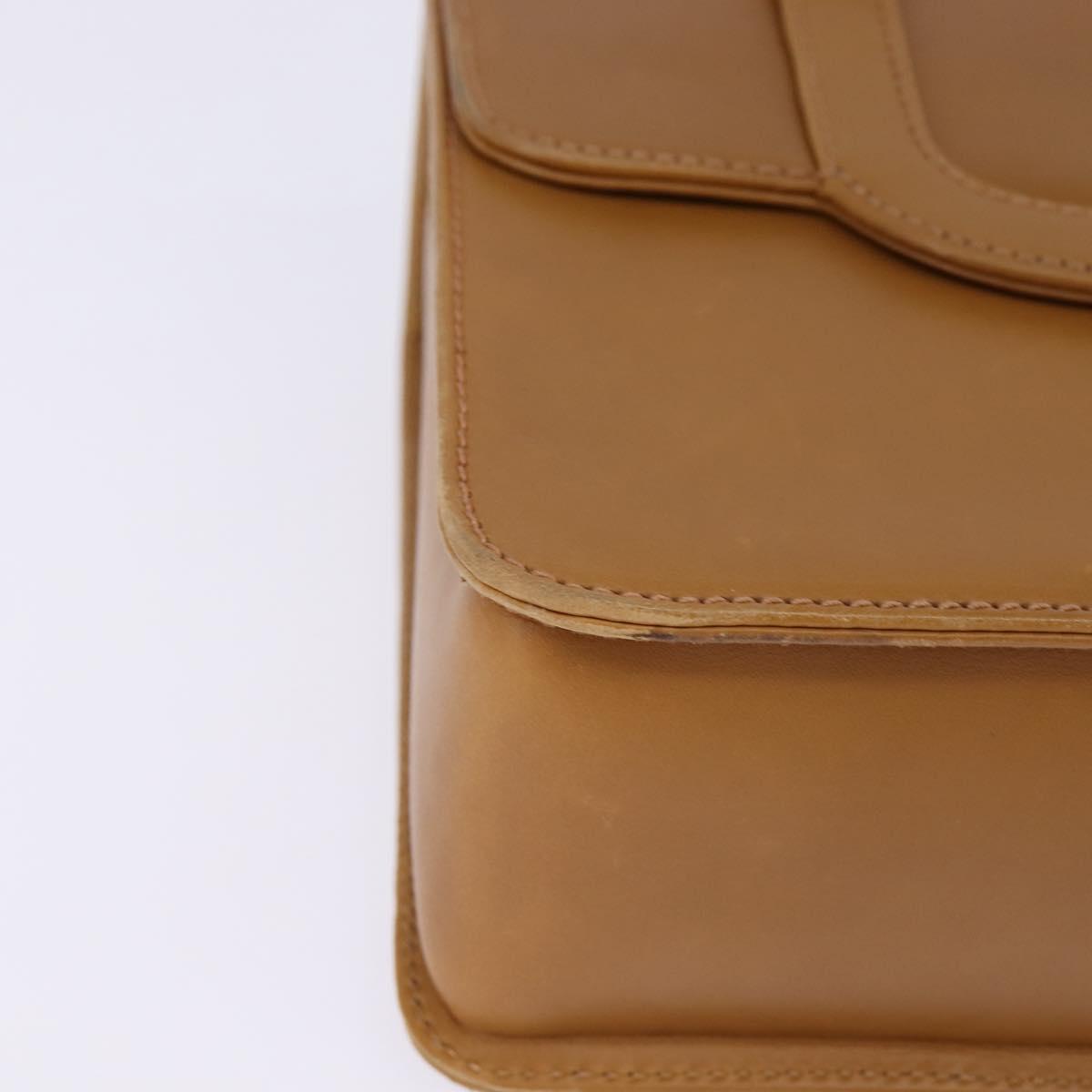 GUCCI Bamboo Hand Bag Leather Brown Gold 000 113 0231 Auth 144565