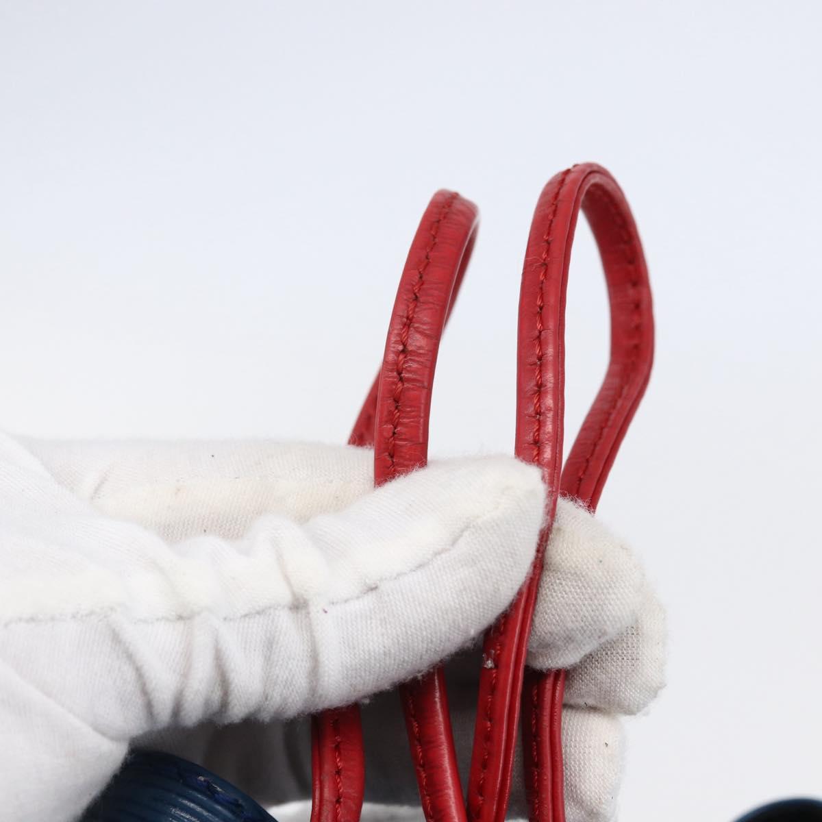 LOUIS VUITTON Epi Tricolor Noe Shoulder Bag Blue Red Green M44082 LV Auth 144570