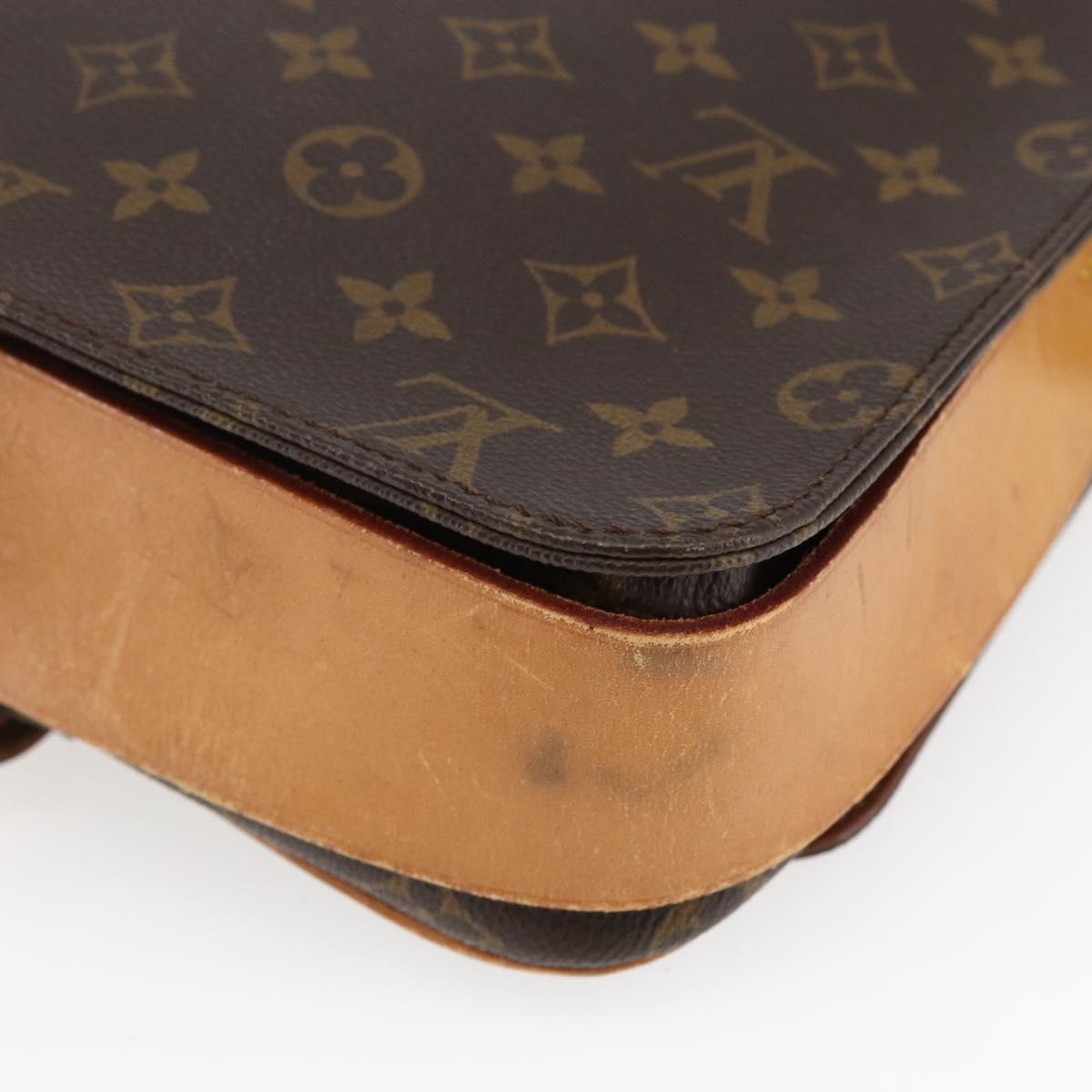 LOUIS VUITTON Monogram Cartouchiere GM Shoulder Bag M51252 LV Auth 144572