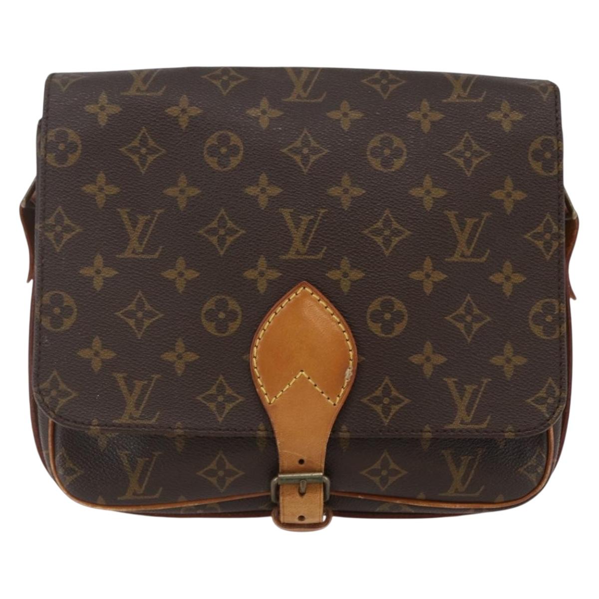 LOUIS VUITTON Monogram Cartouchiere GM Shoulder Bag M51252 LV Auth 144572