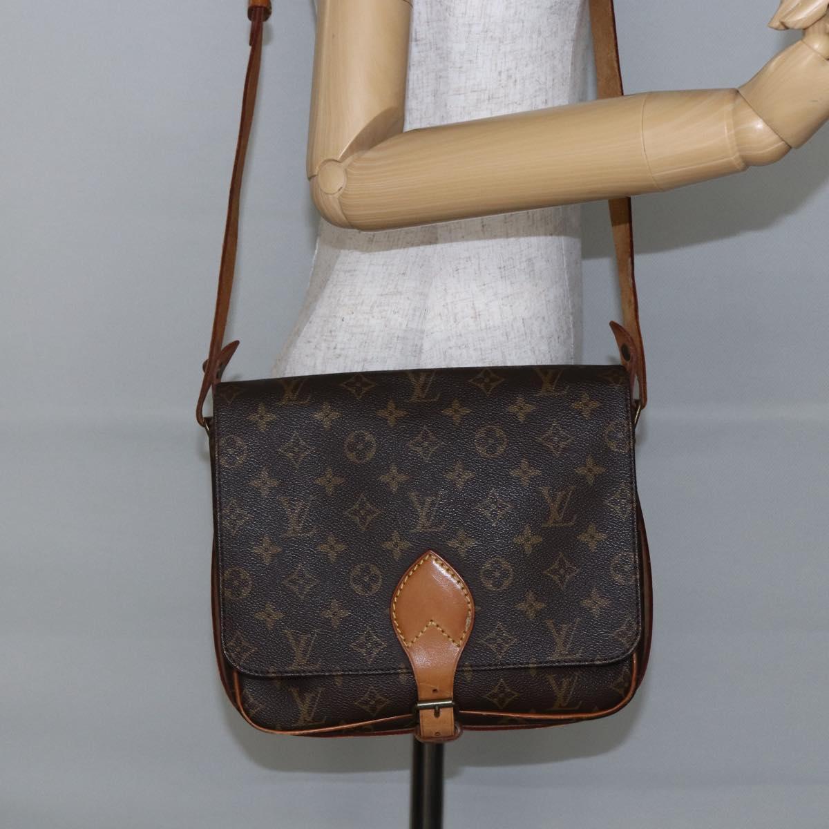 LOUIS VUITTON Monogram Cartouchiere GM Shoulder Bag M51252 LV Auth 144572