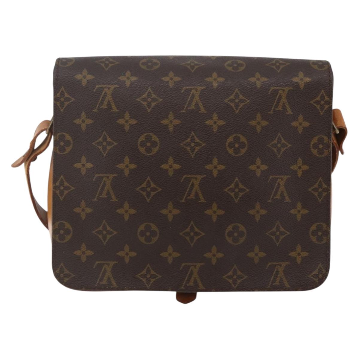LOUIS VUITTON Monogram Cartouchiere GM Shoulder Bag M51252 LV Auth 144572