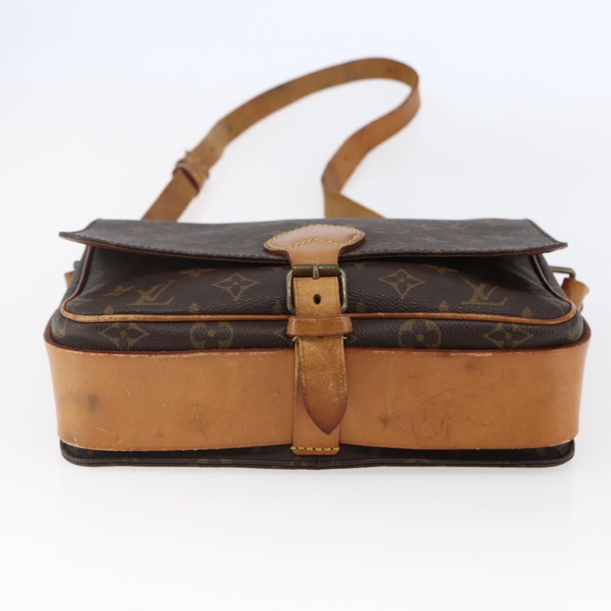 LOUIS VUITTON Monogram Cartouchiere GM Shoulder Bag M51252 LV Auth 144572