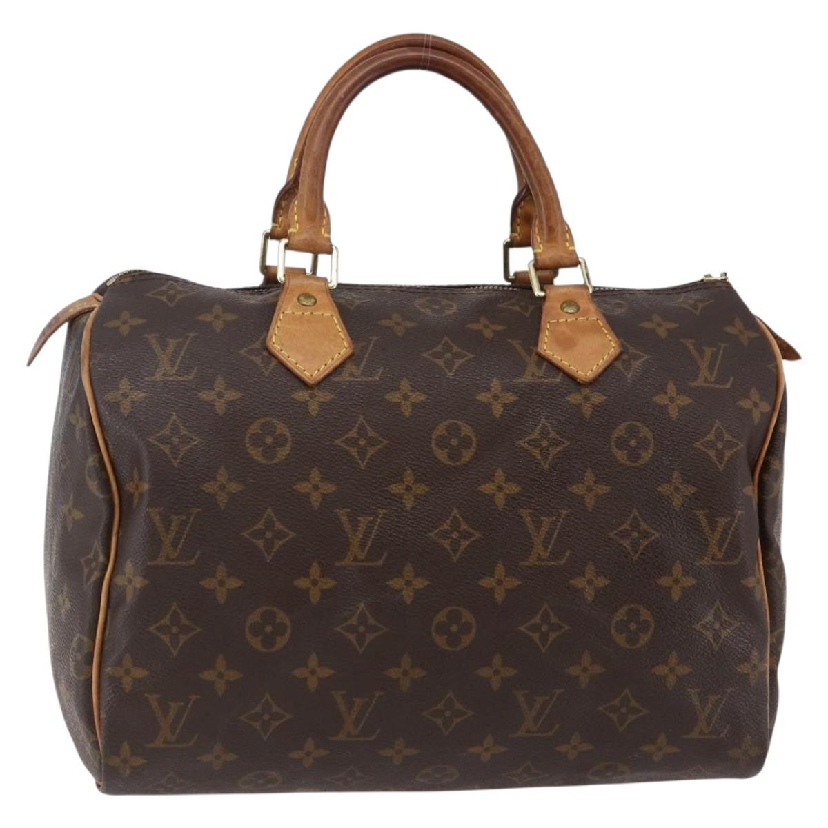 LOUIS VUITTON Monogram Speedy 30 Hand Bag M41526 LV Auth 144574