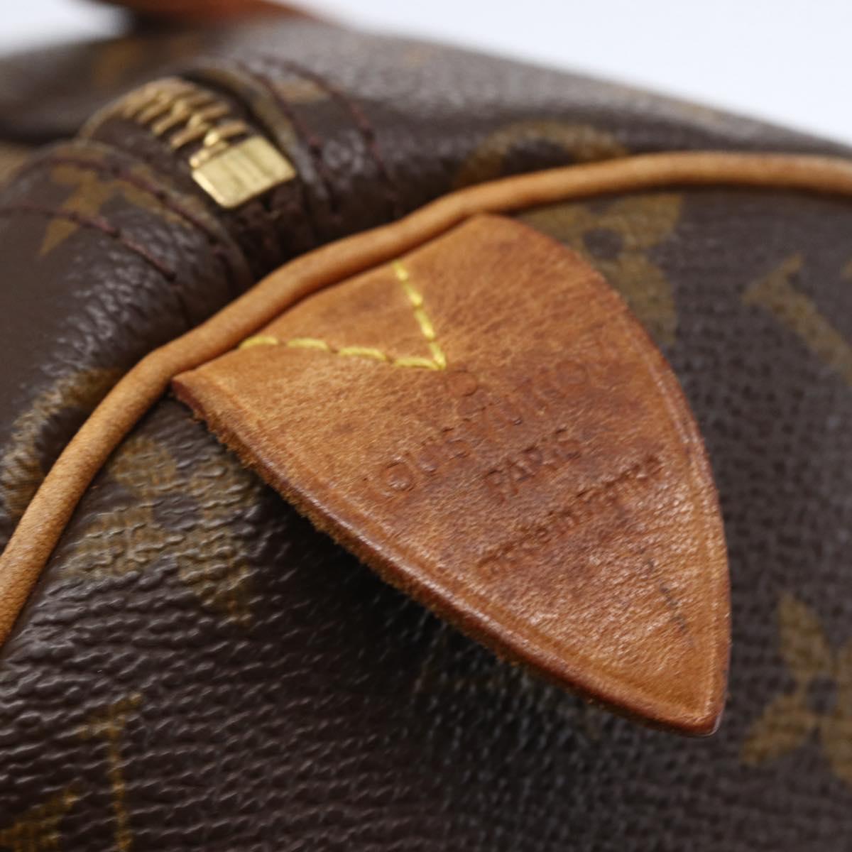 LOUIS VUITTON Monogram Speedy 30 Hand Bag M41526 LV Auth 144574
