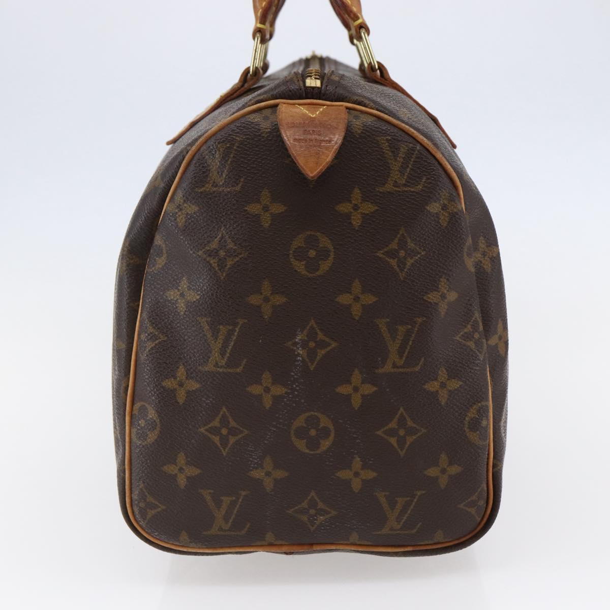 LOUIS VUITTON Monogram Speedy 30 Hand Bag M41526 LV Auth 144574