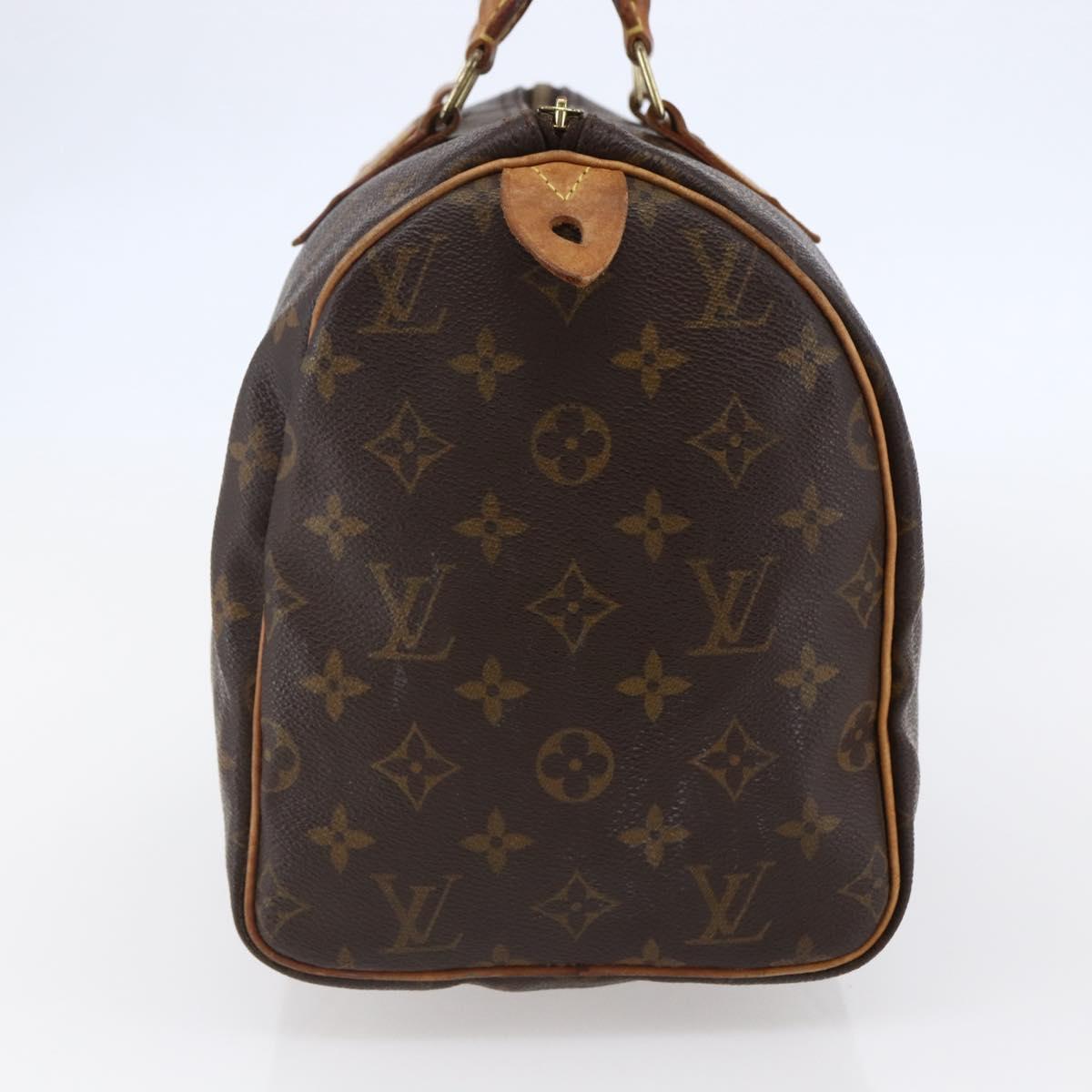 LOUIS VUITTON Monogram Speedy 30 Hand Bag M41526 LV Auth 144574