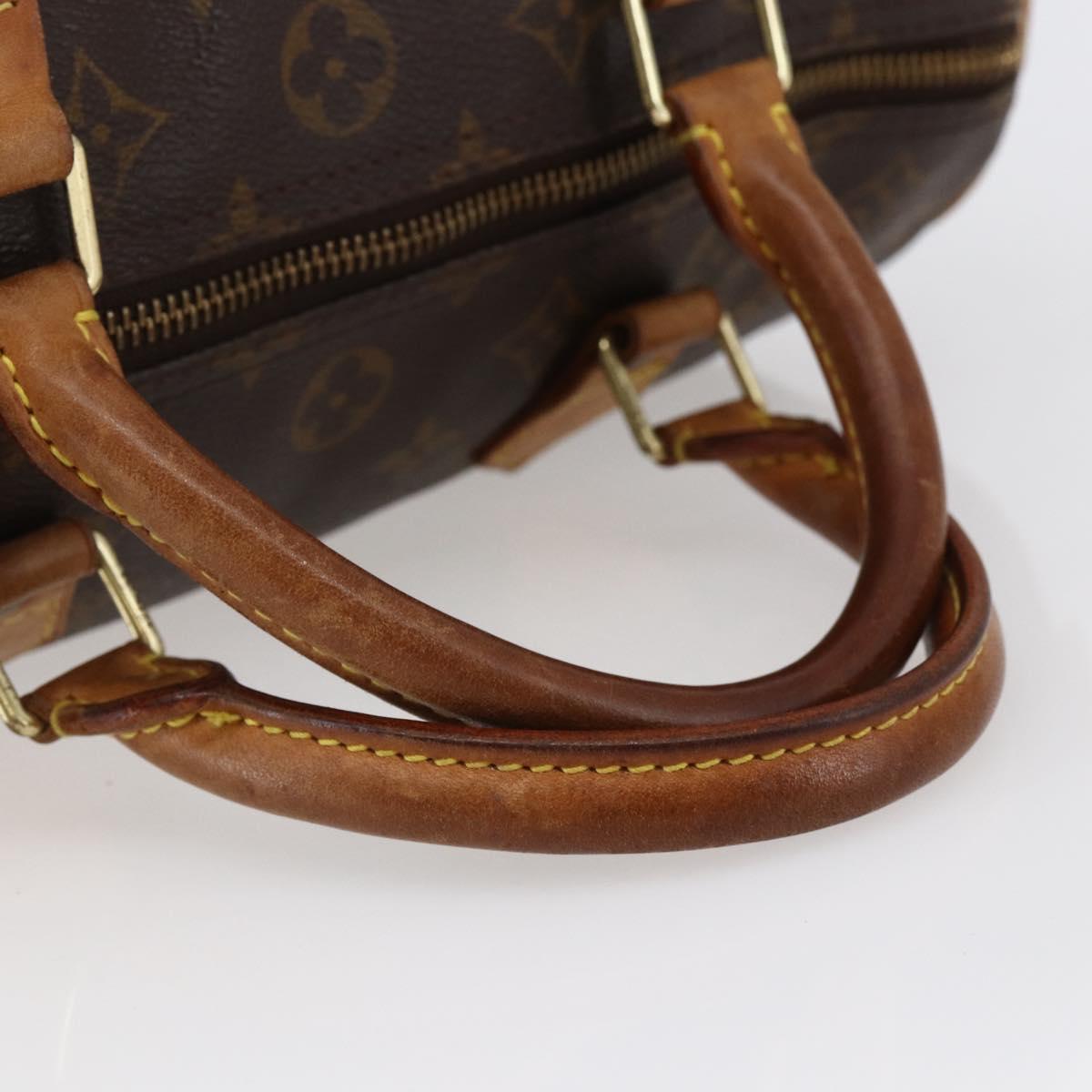 LOUIS VUITTON Monogram Speedy 30 Hand Bag M41526 LV Auth 144574