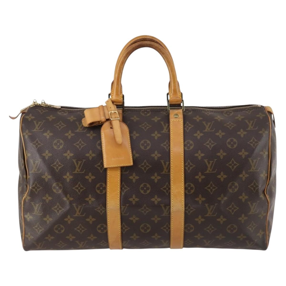 LOUIS VUITTON Monogram Keepall 45 Boston Bag M41428 LV Auth 144577