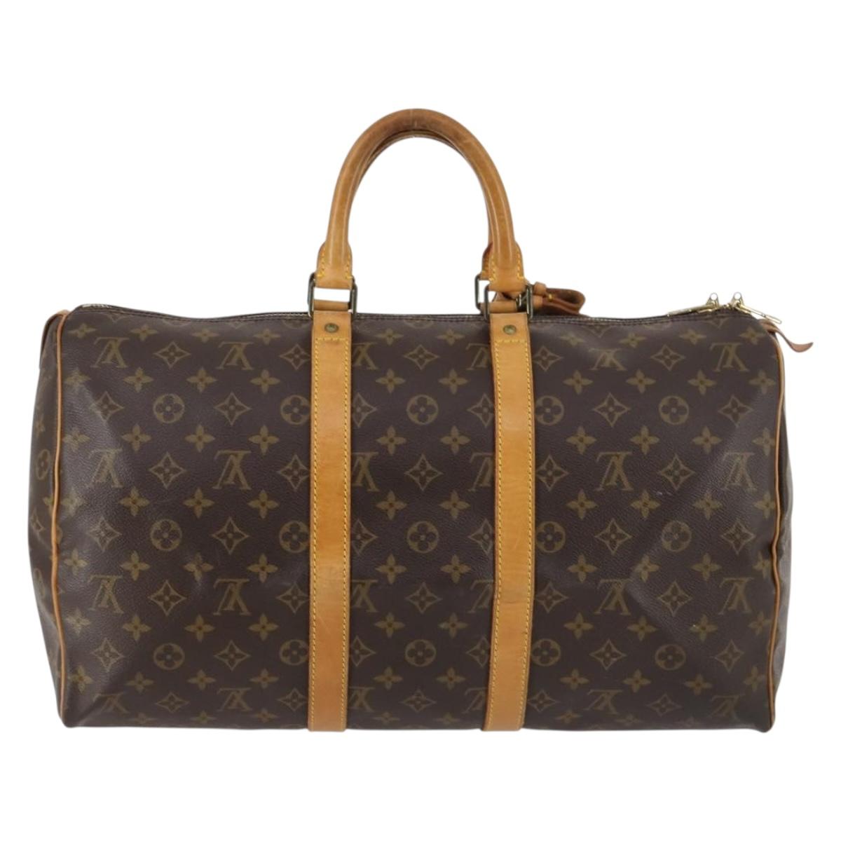 LOUIS VUITTON Monogram Keepall 45 Boston Bag M41428 LV Auth 144577
