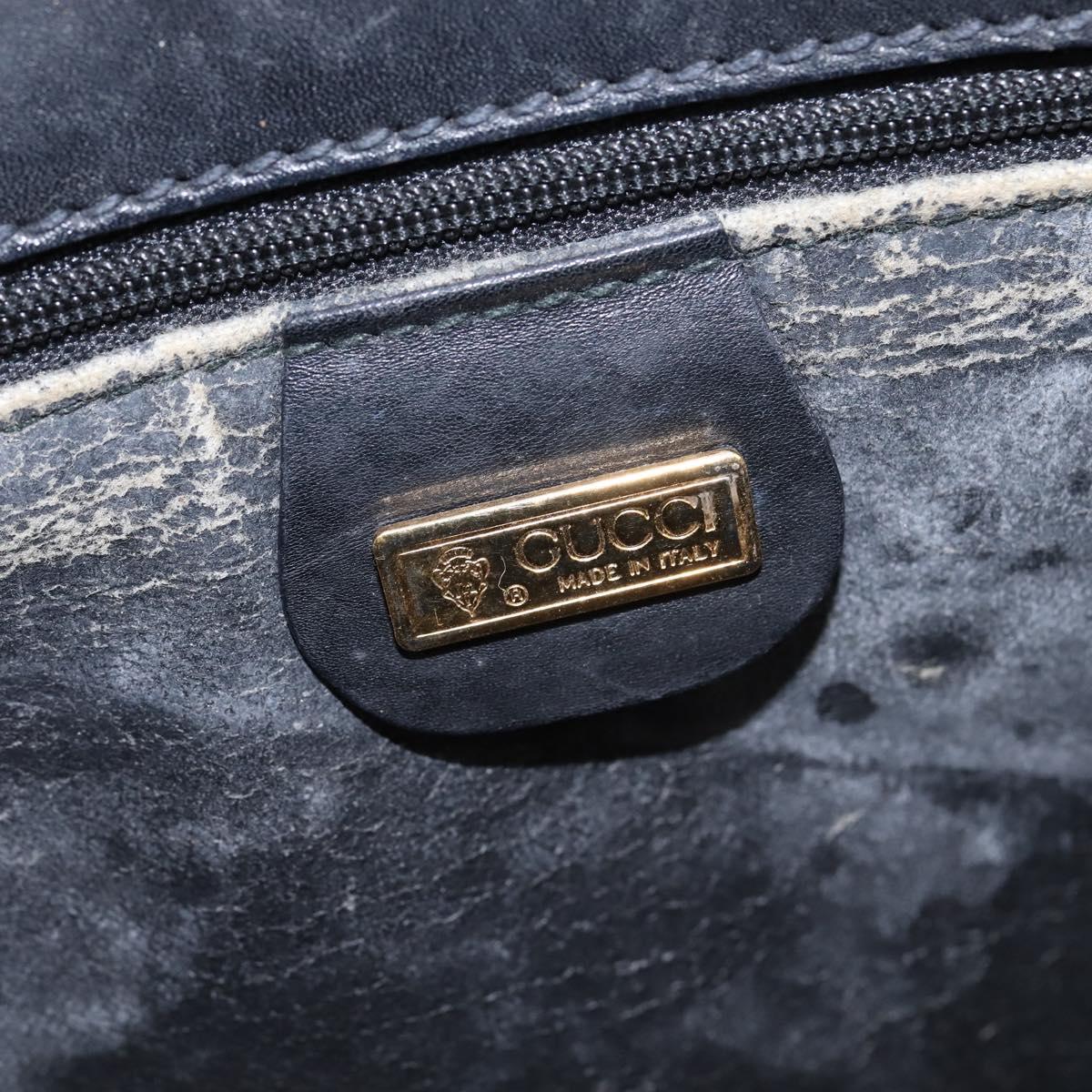 GUCCI GG Canvas Shoulder Bag Black Gold 001 261 0613 Auth 144610