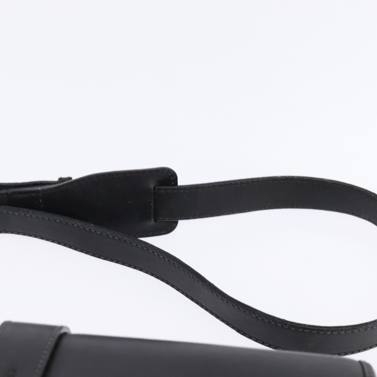 GUCCI GG Canvas Shoulder Bag Black Gold 001 261 0613 Auth 144610