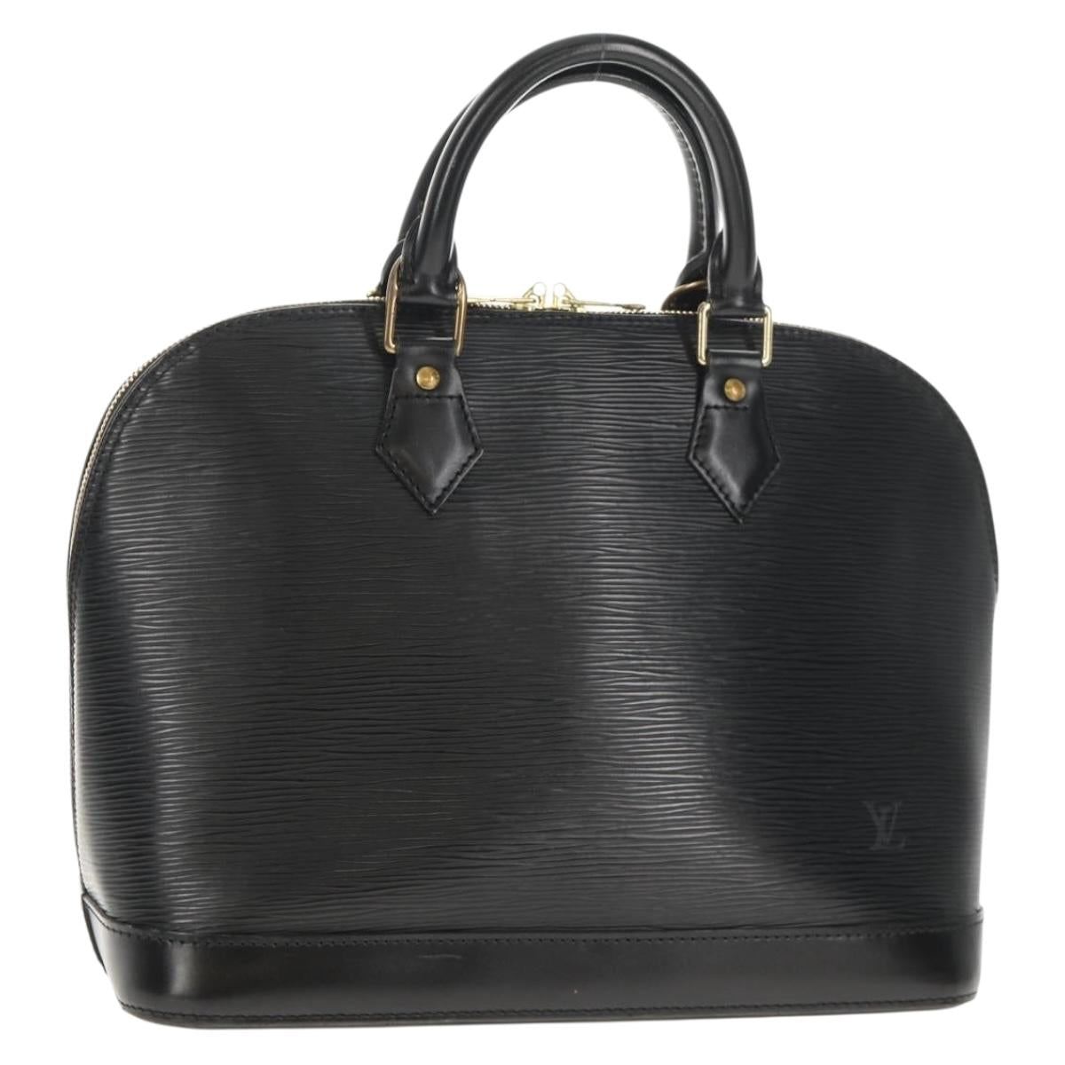 LOUIS VUITTON Epi Alma Hand Bag Black M52142 LV Auth 144616V