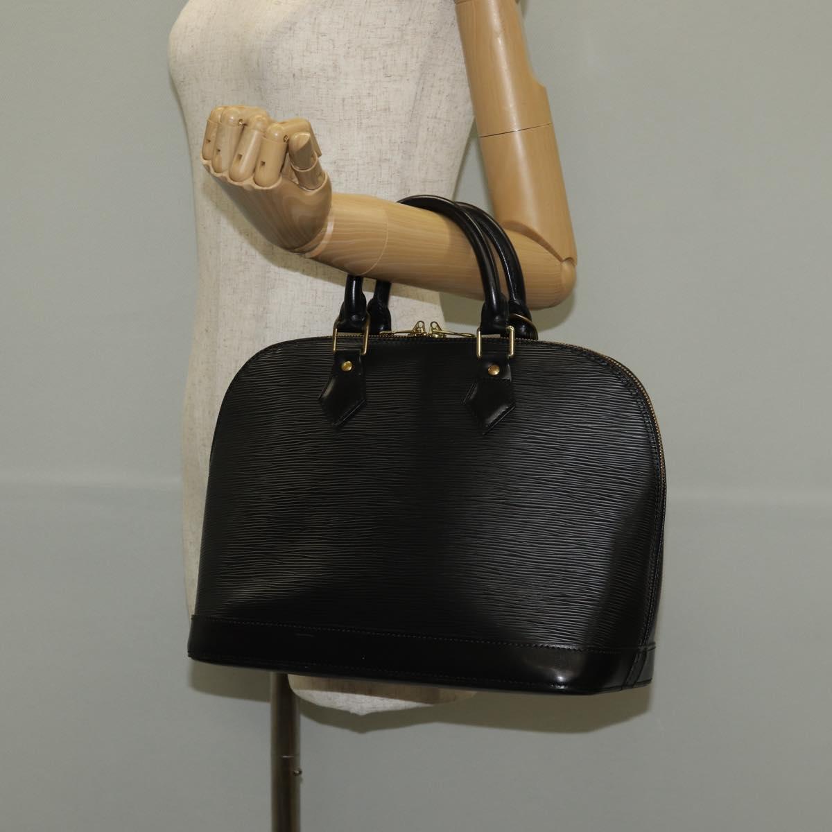 LOUIS VUITTON Epi Alma Hand Bag Black M52142 LV Auth 144616V