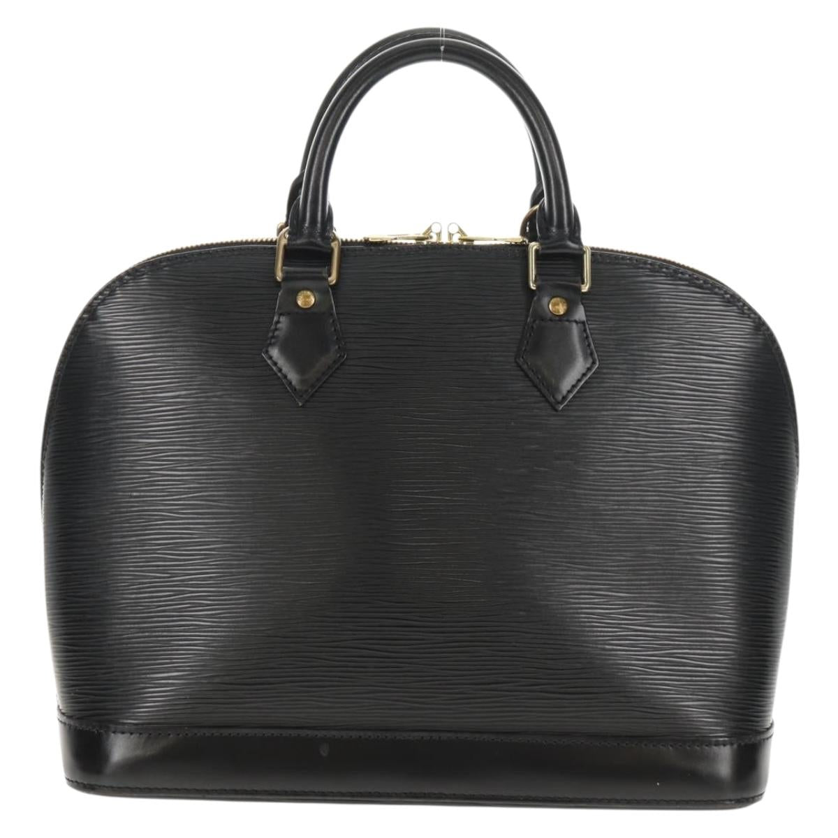 LOUIS VUITTON Epi Alma Hand Bag Black M52142 LV Auth 144616V
