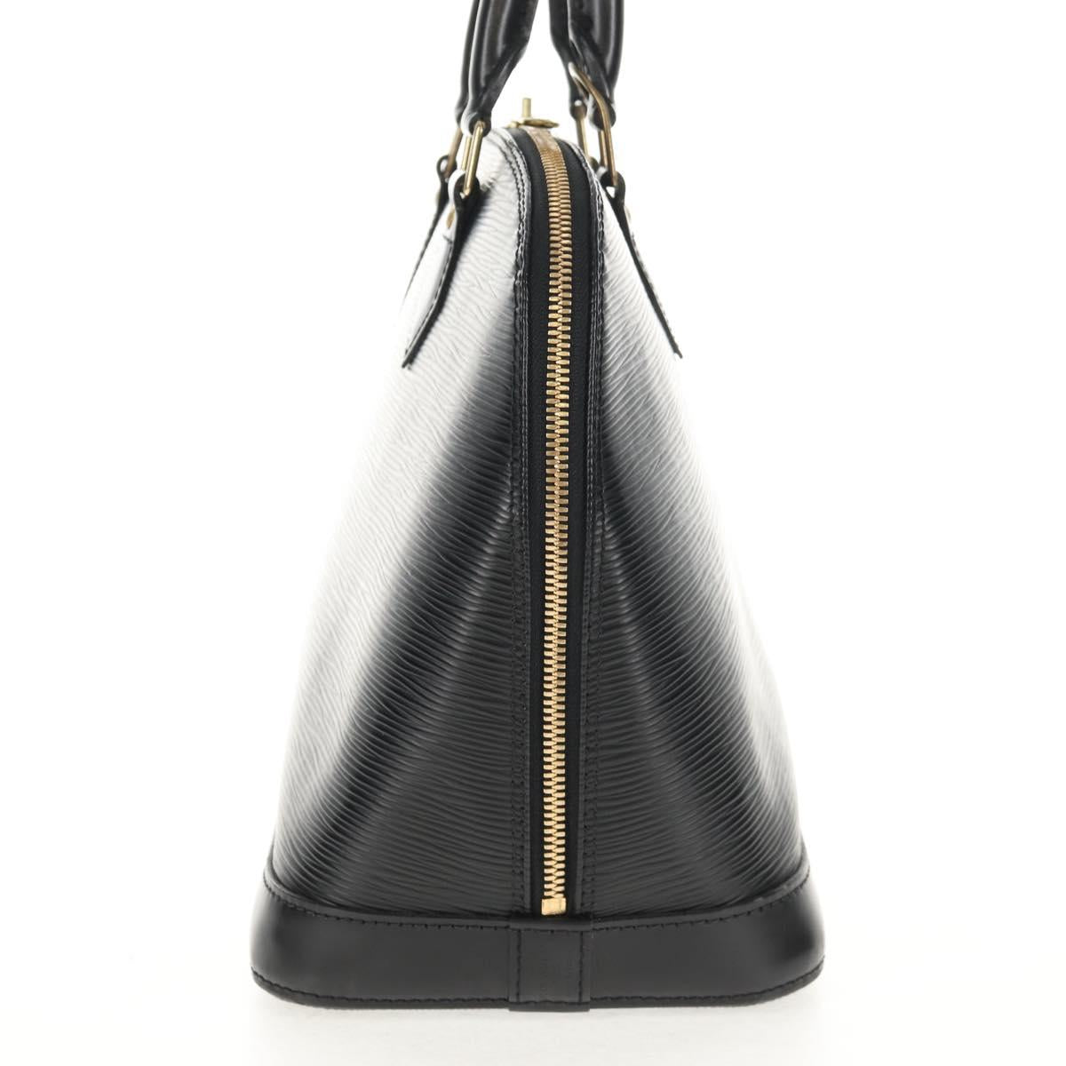 LOUIS VUITTON Epi Alma Hand Bag Black M52142 LV Auth 144616V