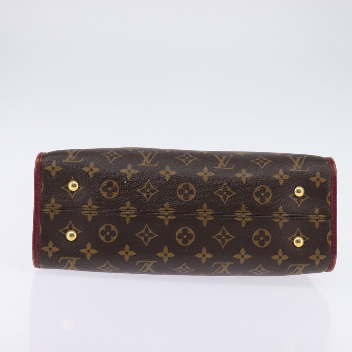 LOUIS VUITTON Monogram PopincourtPM Hand Bag 2way Wine Red M43462 LV Auth 144618
