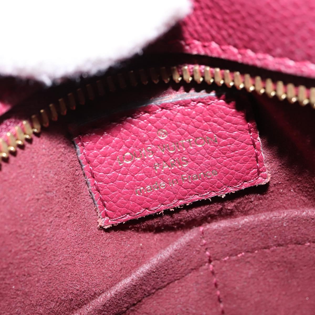 LOUIS VUITTON Monogram PopincourtPM Hand Bag 2way Wine Red M43462 LV Auth 144618