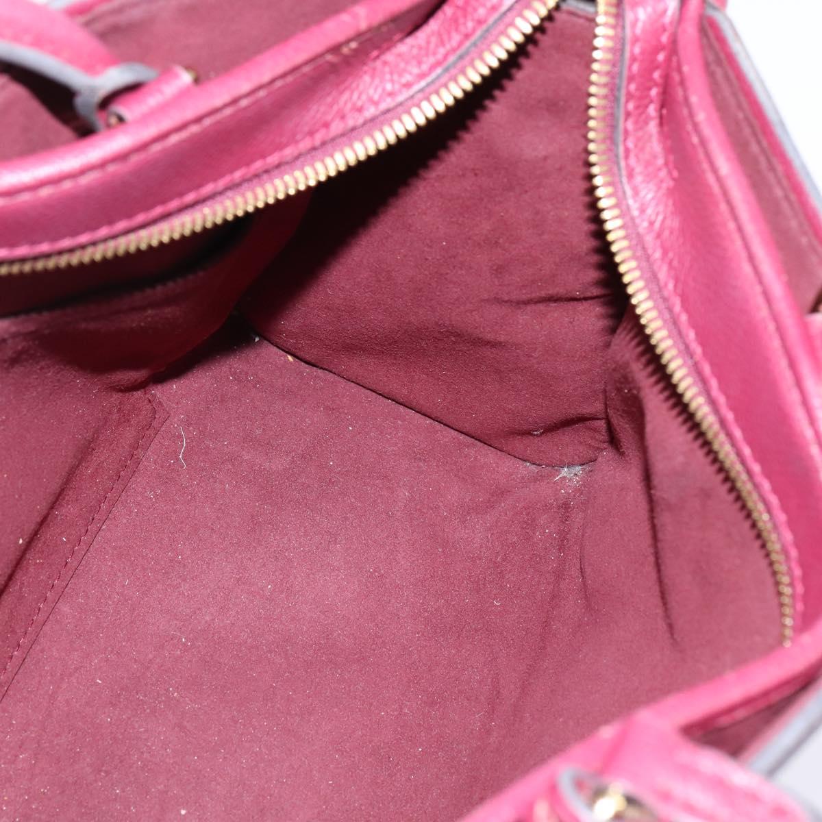 LOUIS VUITTON Monogram PopincourtPM Hand Bag 2way Wine Red M43462 LV Auth 144618