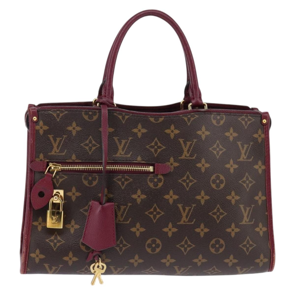 LOUIS VUITTON Monogram PopincourtPM Hand Bag 2way Wine Red M43462 LV Auth 144618