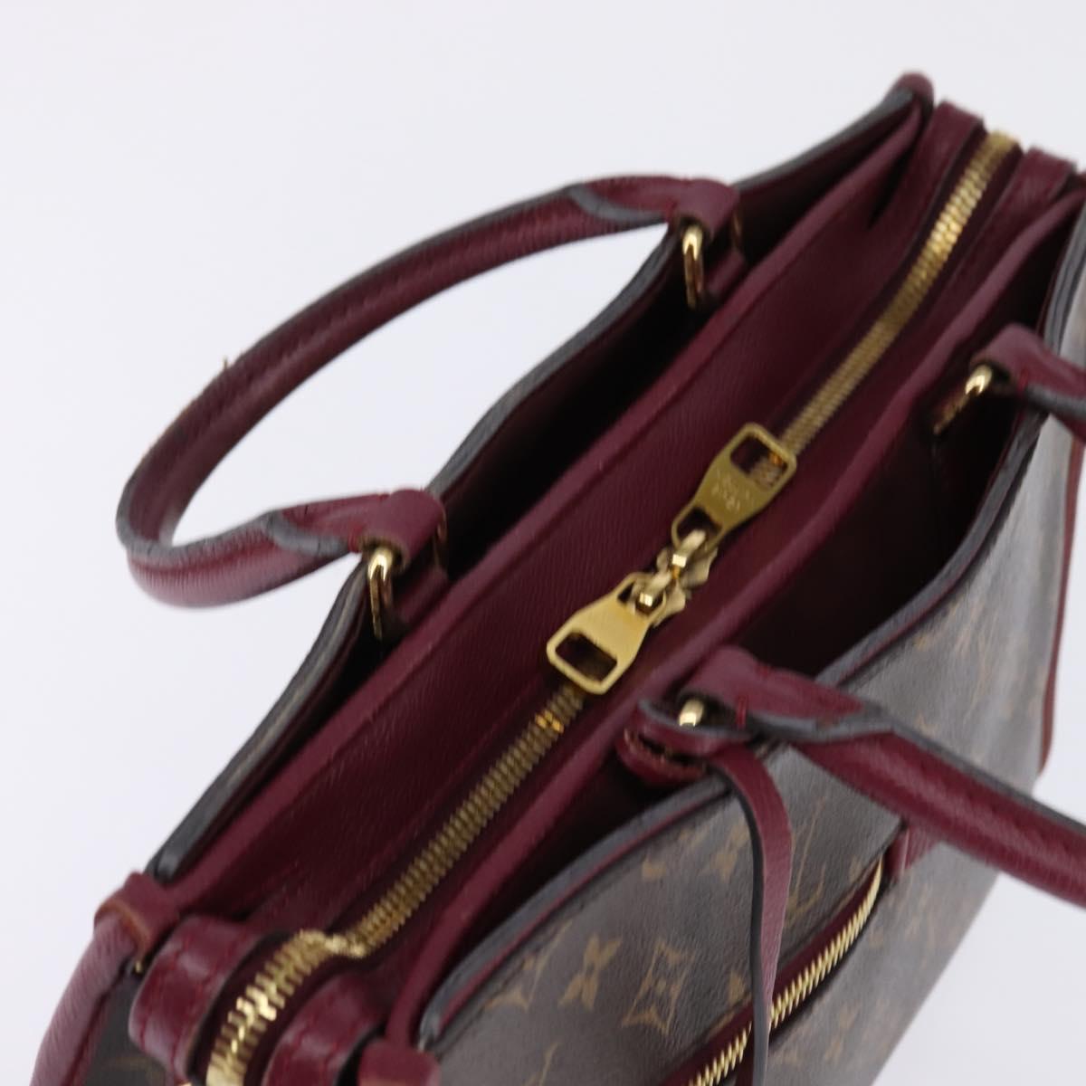 LOUIS VUITTON Monogram PopincourtPM Hand Bag 2way Wine Red M43462 LV Auth 144618