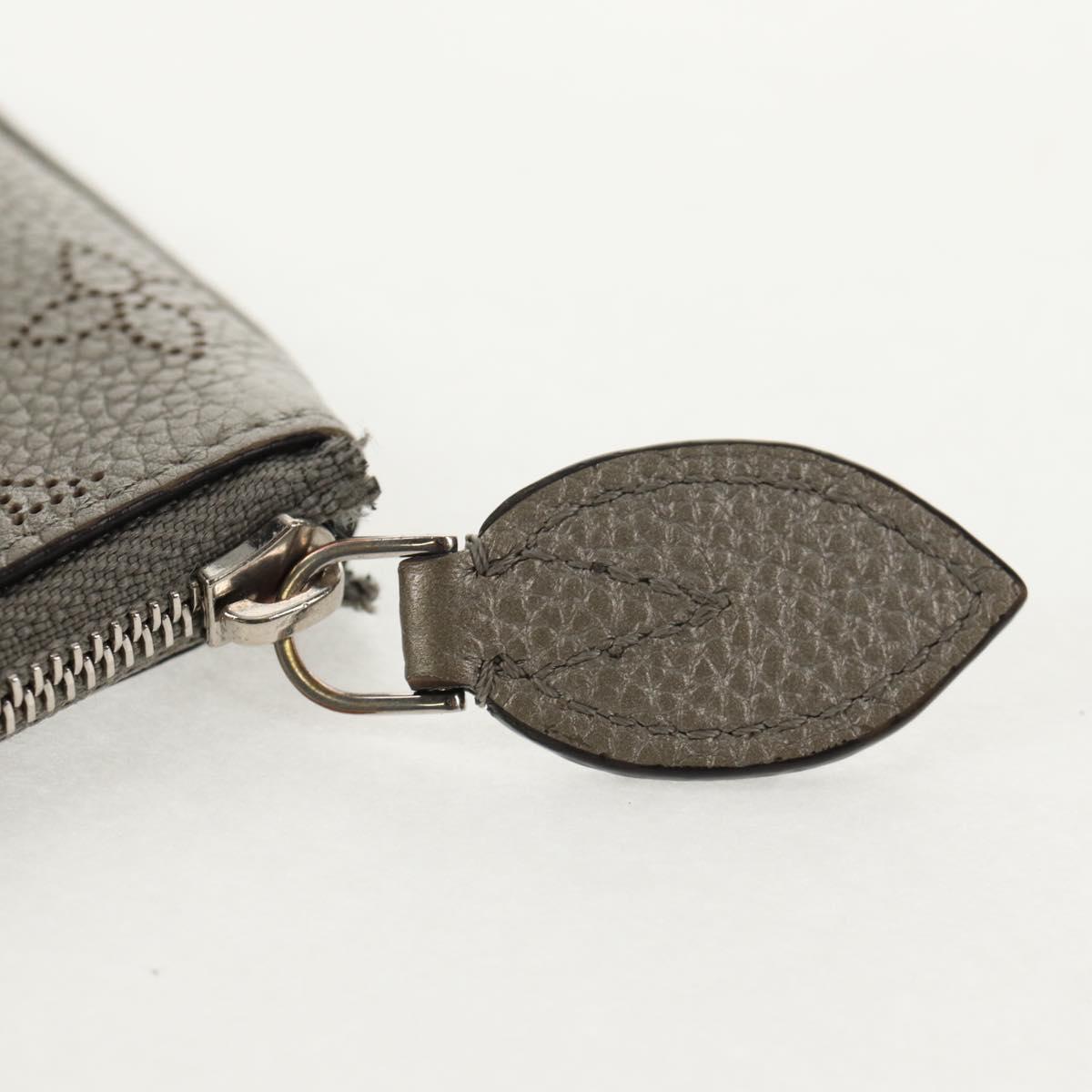 LOUIS VUITTON Mahina Pochette Cles Coin Purse Gris LV Auth 144623M