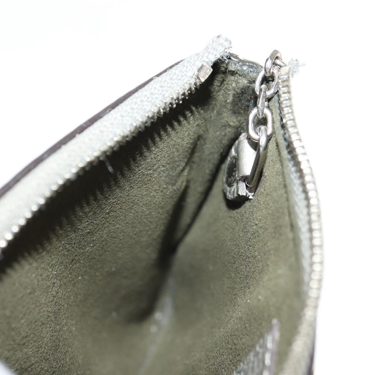 LOUIS VUITTON Mahina Pochette Cles Coin Purse Gris LV Auth 144623M