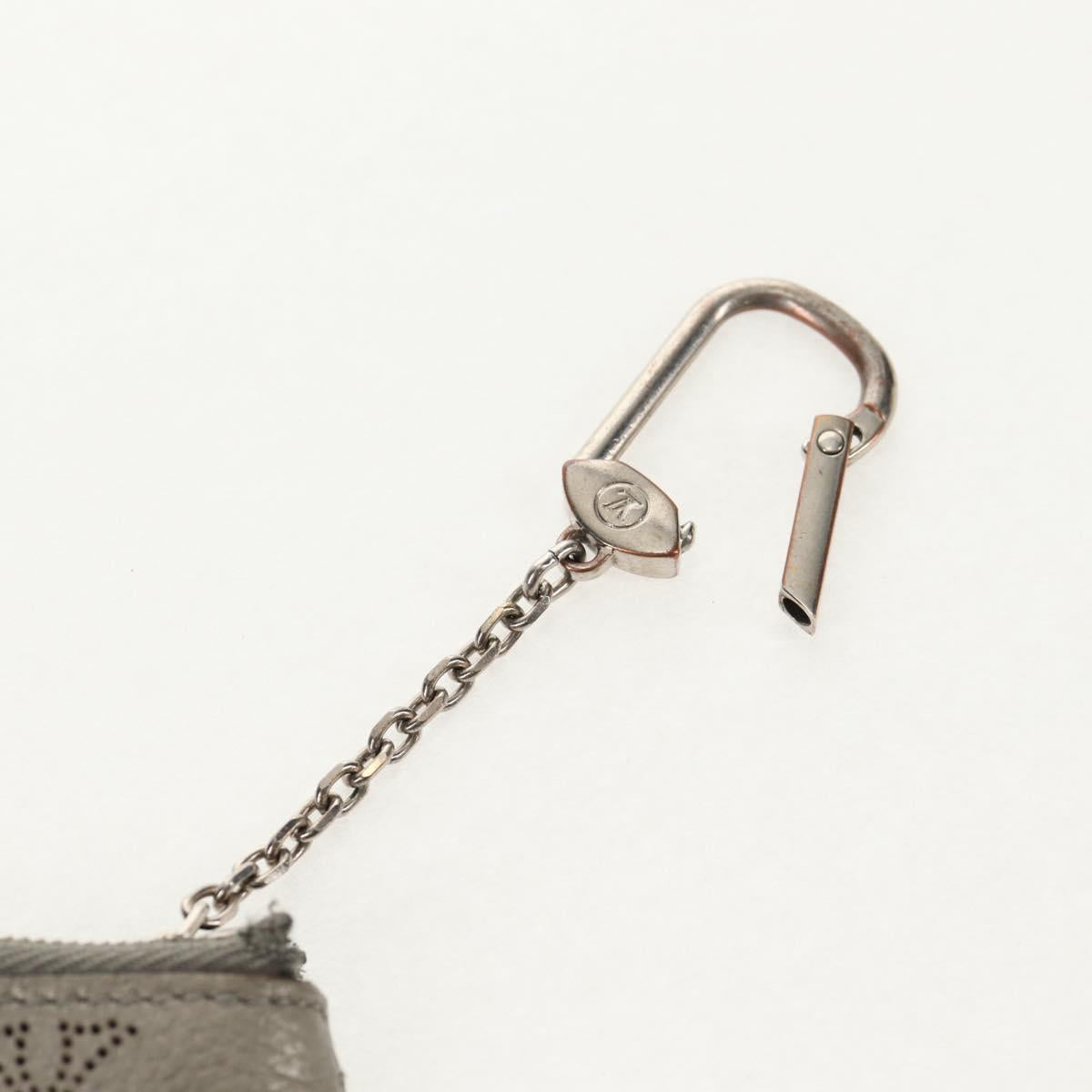LOUIS VUITTON Mahina Pochette Cles Coin Purse Gris LV Auth 144623M