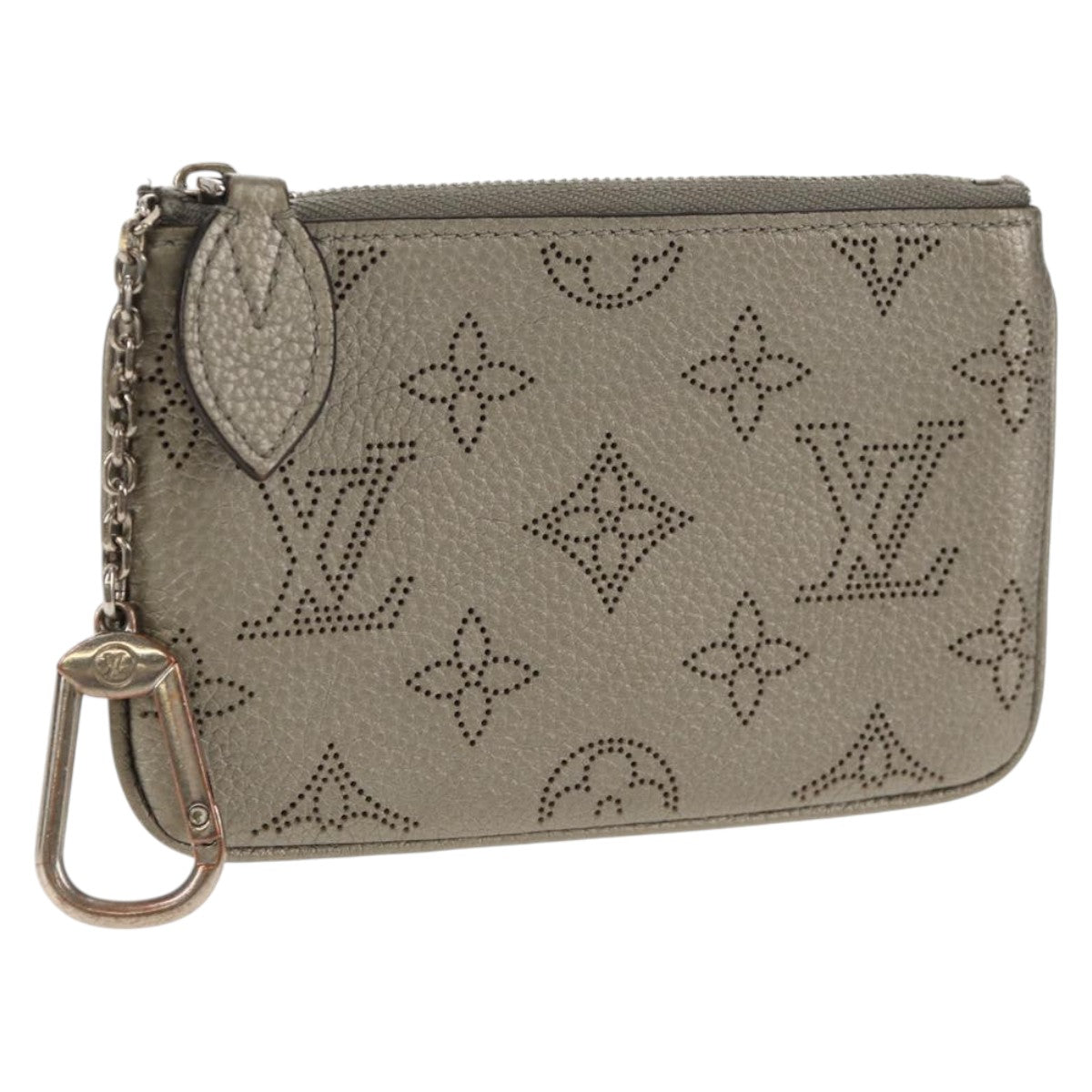 LOUIS VUITTON Mahina Pochette Cles Coin Purse Gris LV Auth 144623M