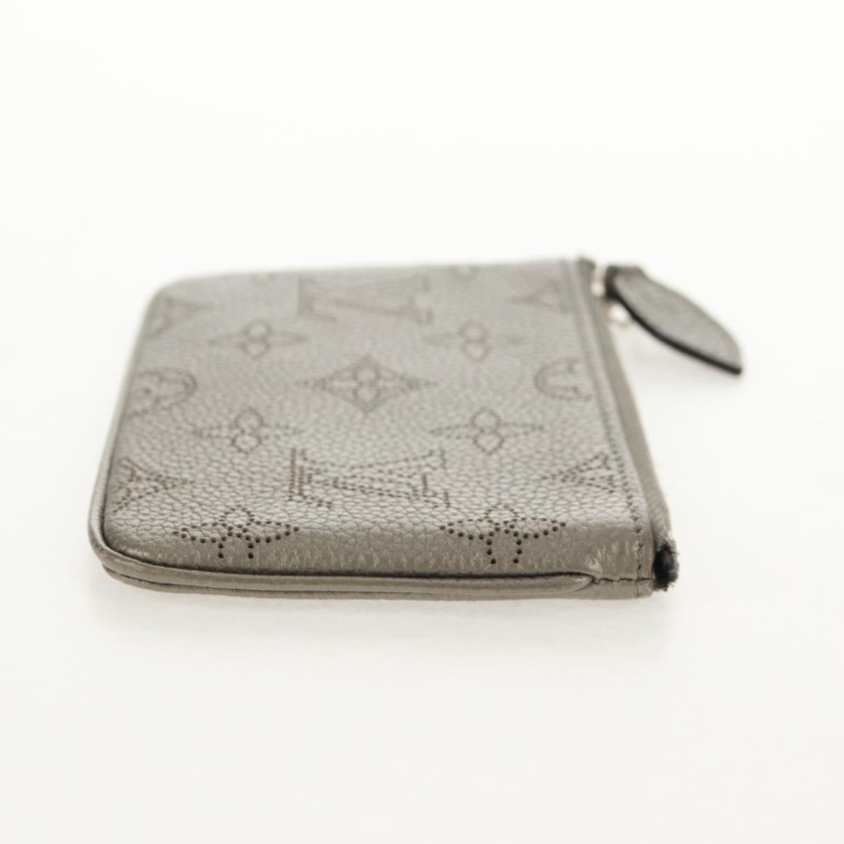 LOUIS VUITTON Mahina Pochette Cles Coin Purse Gris LV Auth 144623M
