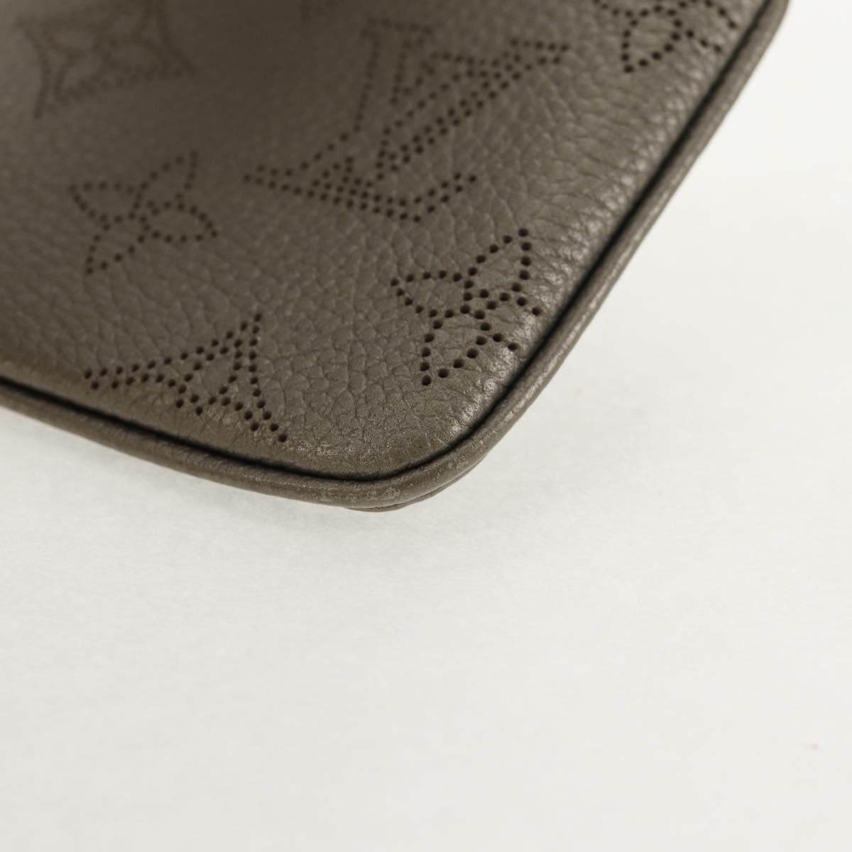 LOUIS VUITTON Mahina Pochette Cles Coin Purse Gris LV Auth 144623M