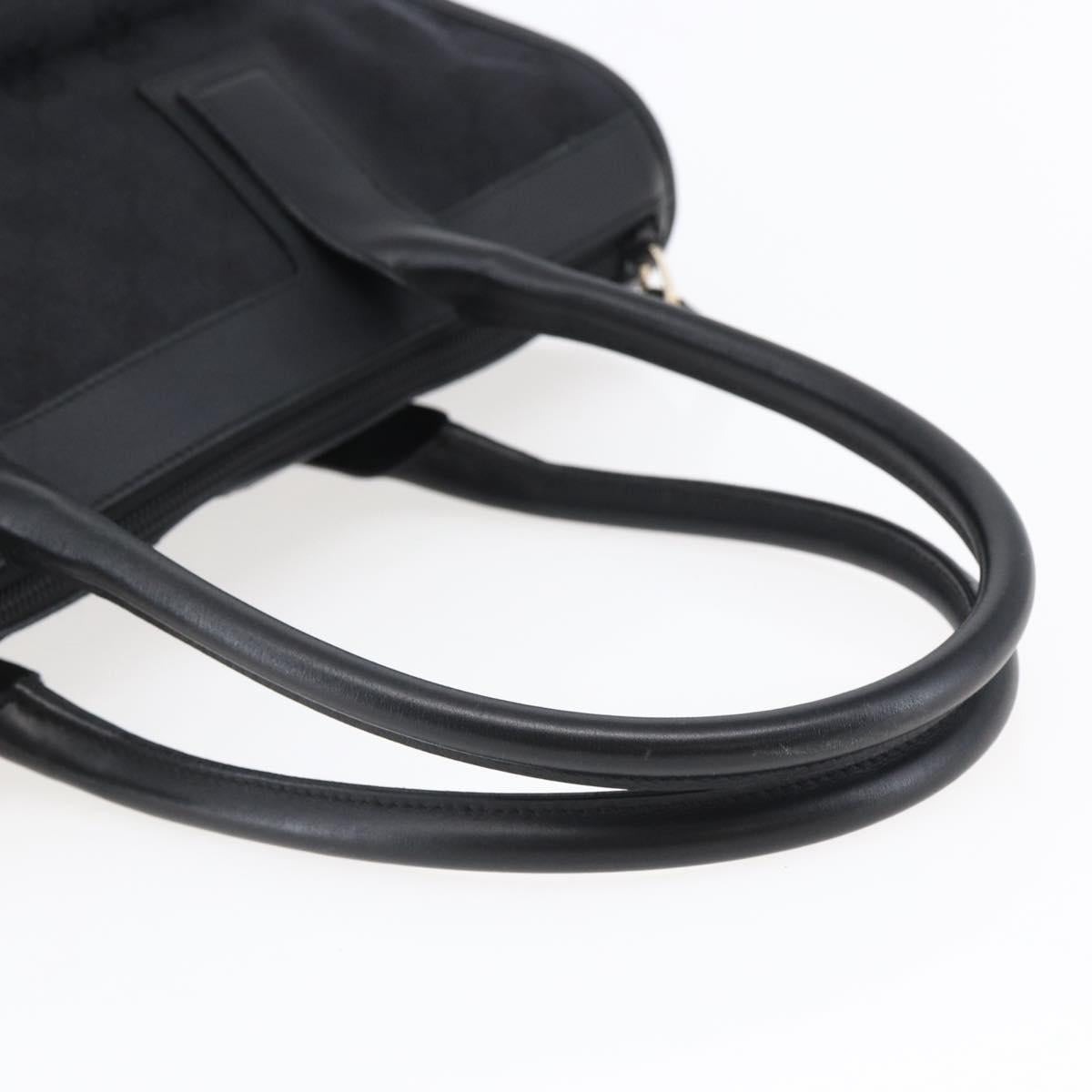GUCCI GG Canvas Hand Bag Black Silver 000 0854 Auth 144629