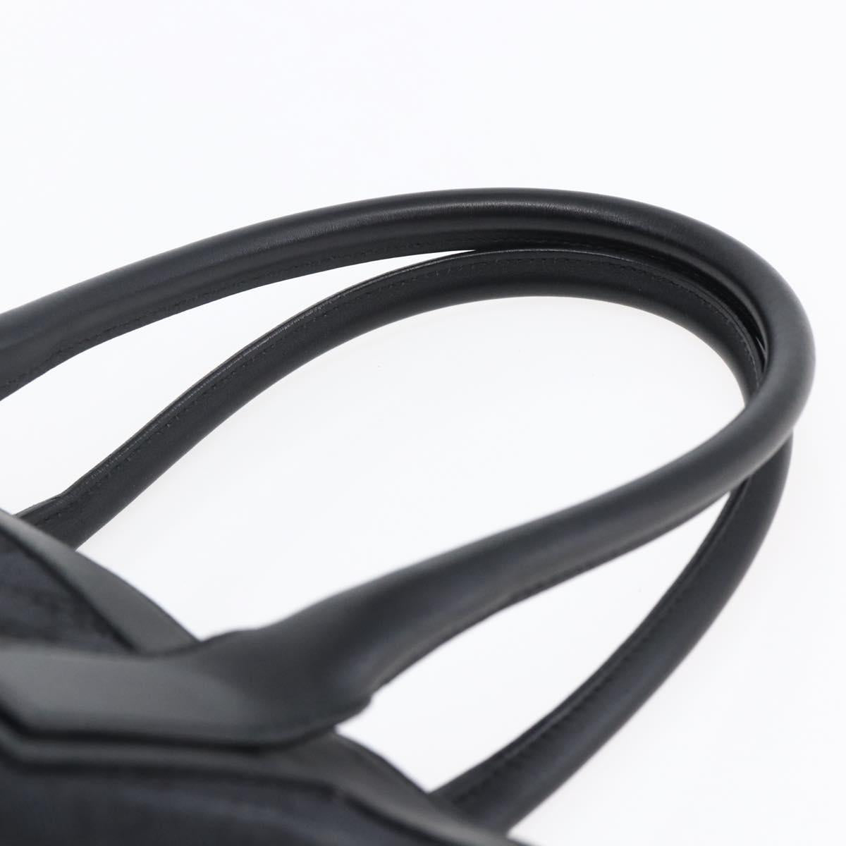 GUCCI GG Canvas Hand Bag Black Silver 000 0854 Auth 144629